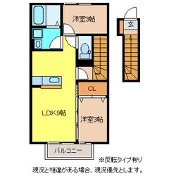 ラシーヌ・Ｔ　Ａ棟の物件間取画像